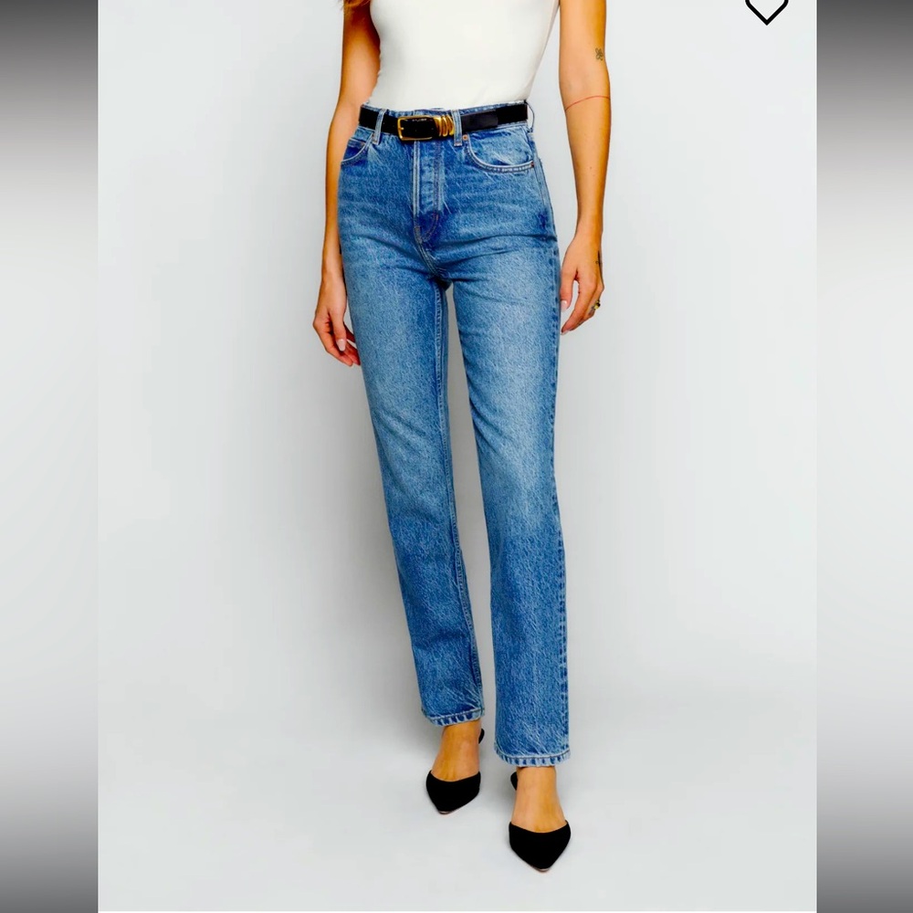 Reformation Cynthia High Rise Straight Jeans size 27